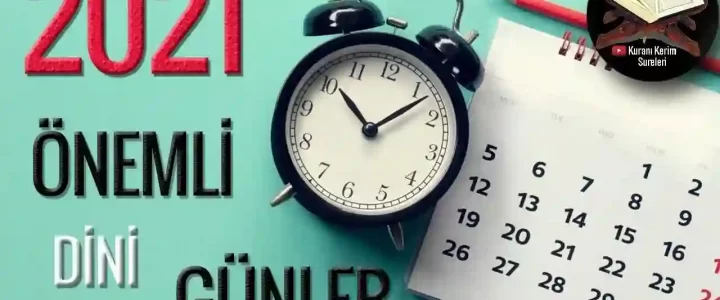 2021 yılı dini günler