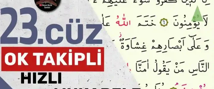 23.Cüz Ok Takipli Hızlı Okuma